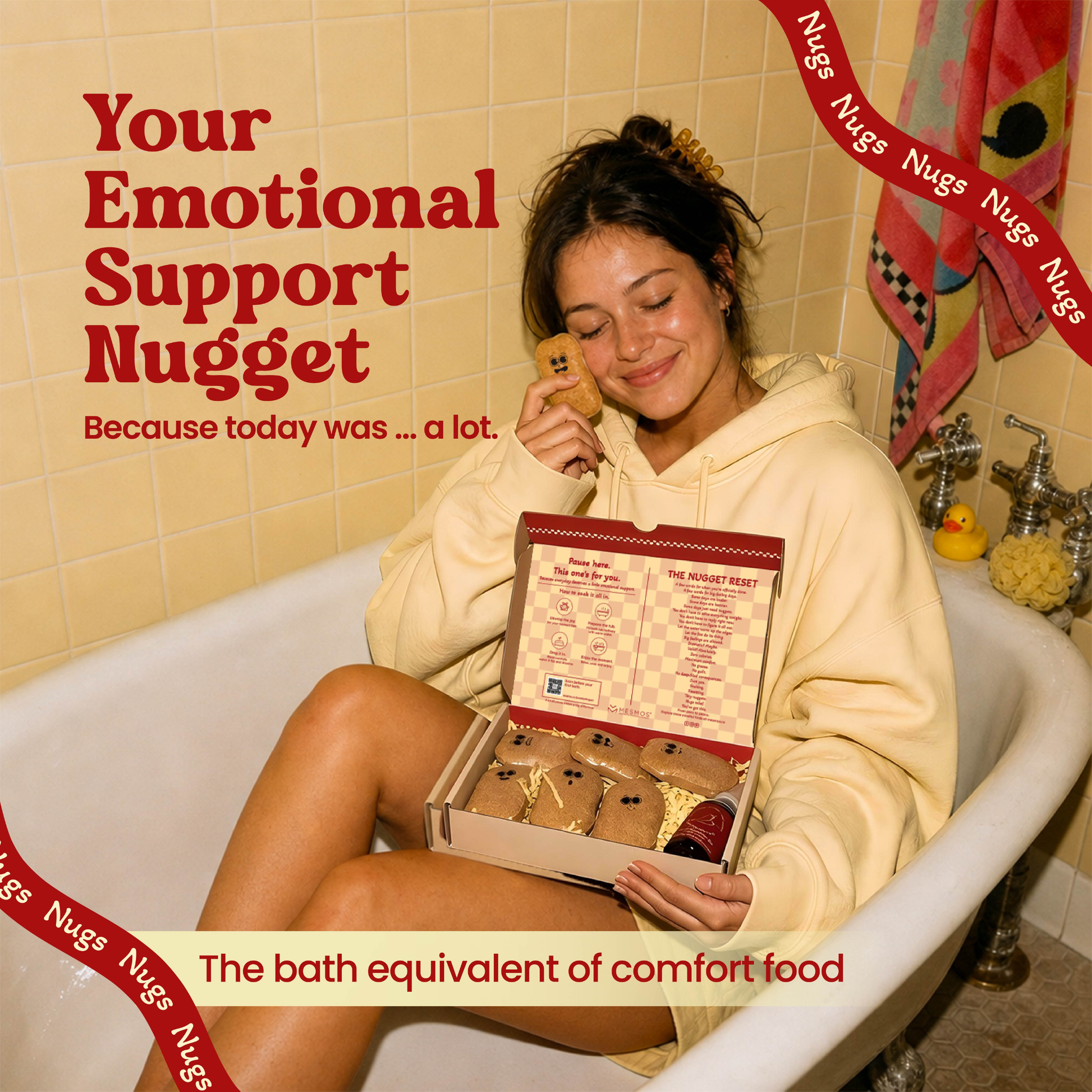 Bath Bombs | Emotional Support Nugs | 6-Piece Bath Fizzer Set-3