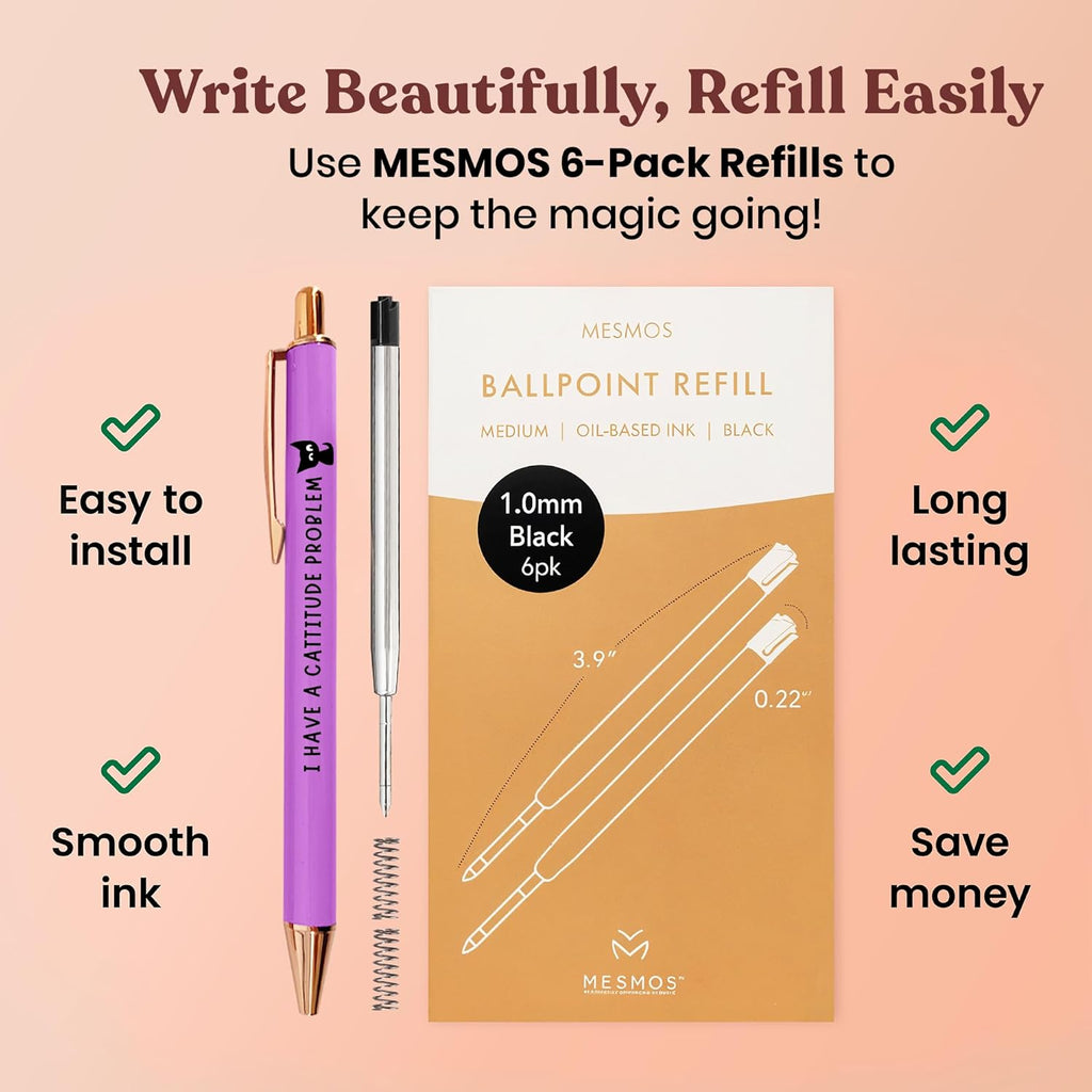 Cat Lover Pens | The Purr-fect Gift for Cat Moms | Pastel Series 3-Pcs
