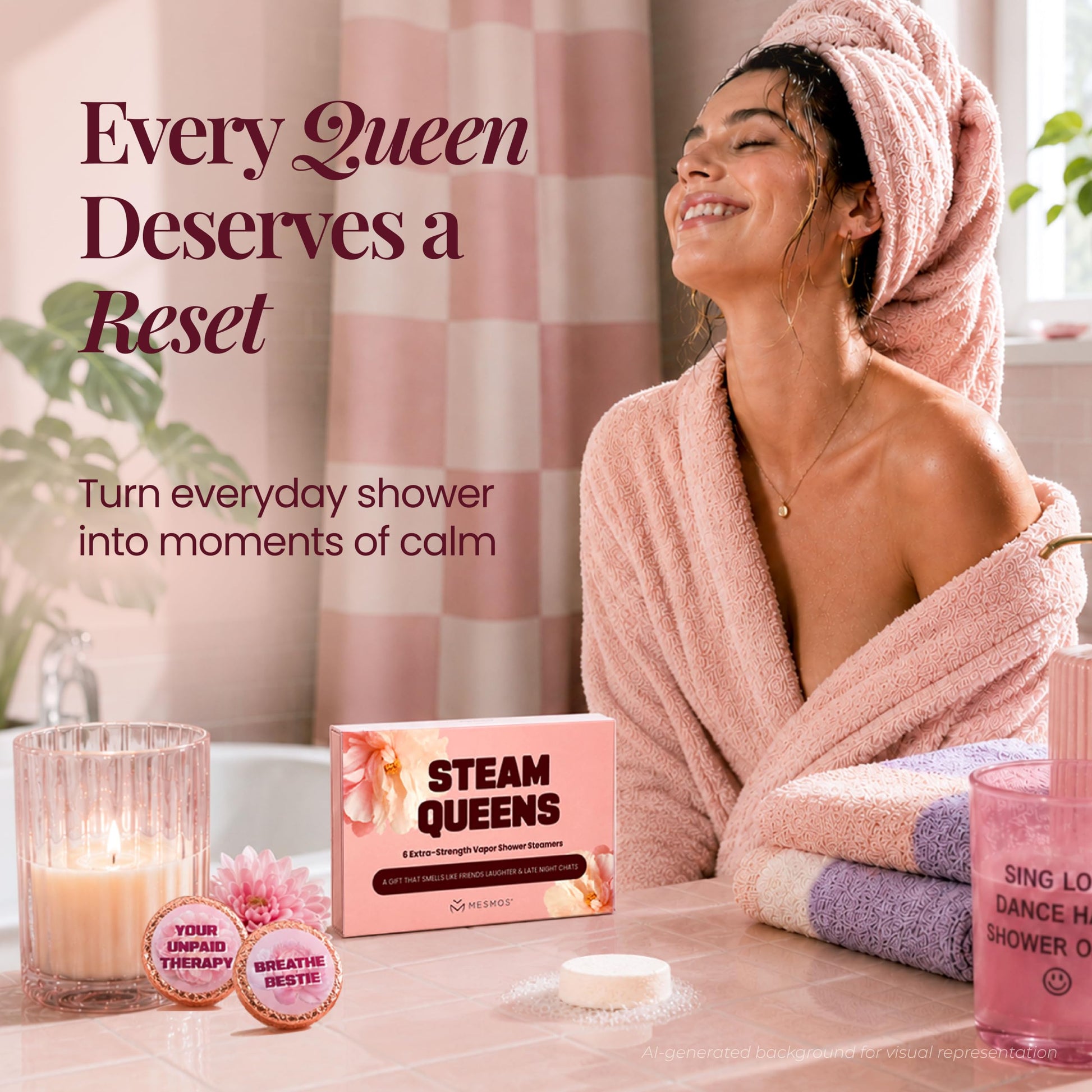 Shower Steamers | For the Friend Who Shows Up | Bestie Series 6-Pack-2