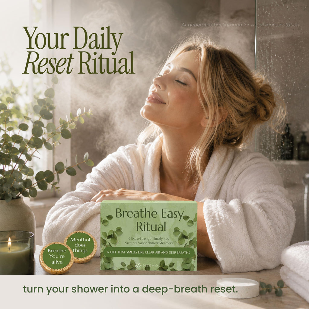 Shower Steamers | Breathe Again | Eucalyptus Menthol 6-Pack