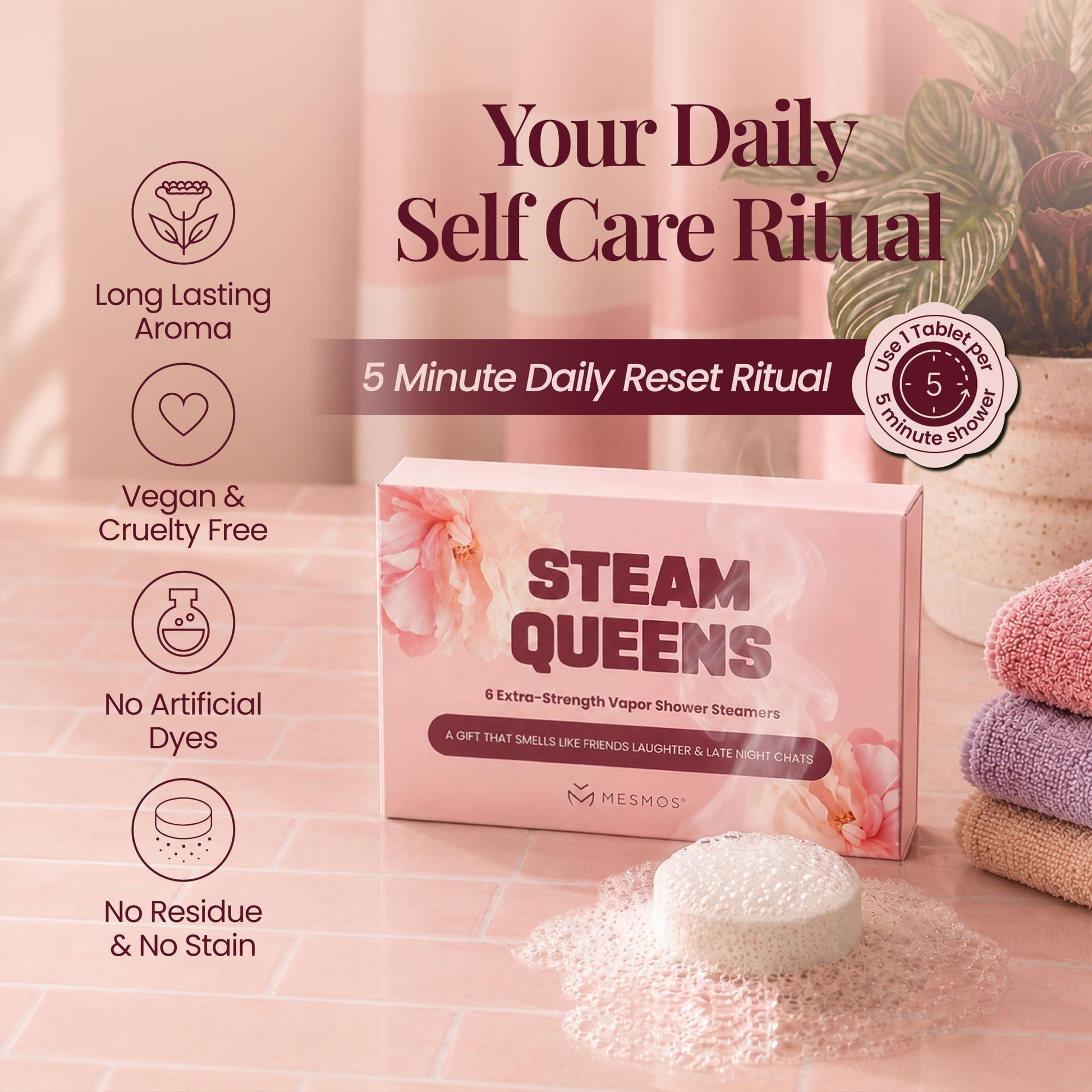 Shower Steamers | For the Friend Who Shows Up | Bestie Series 6-Pack-4