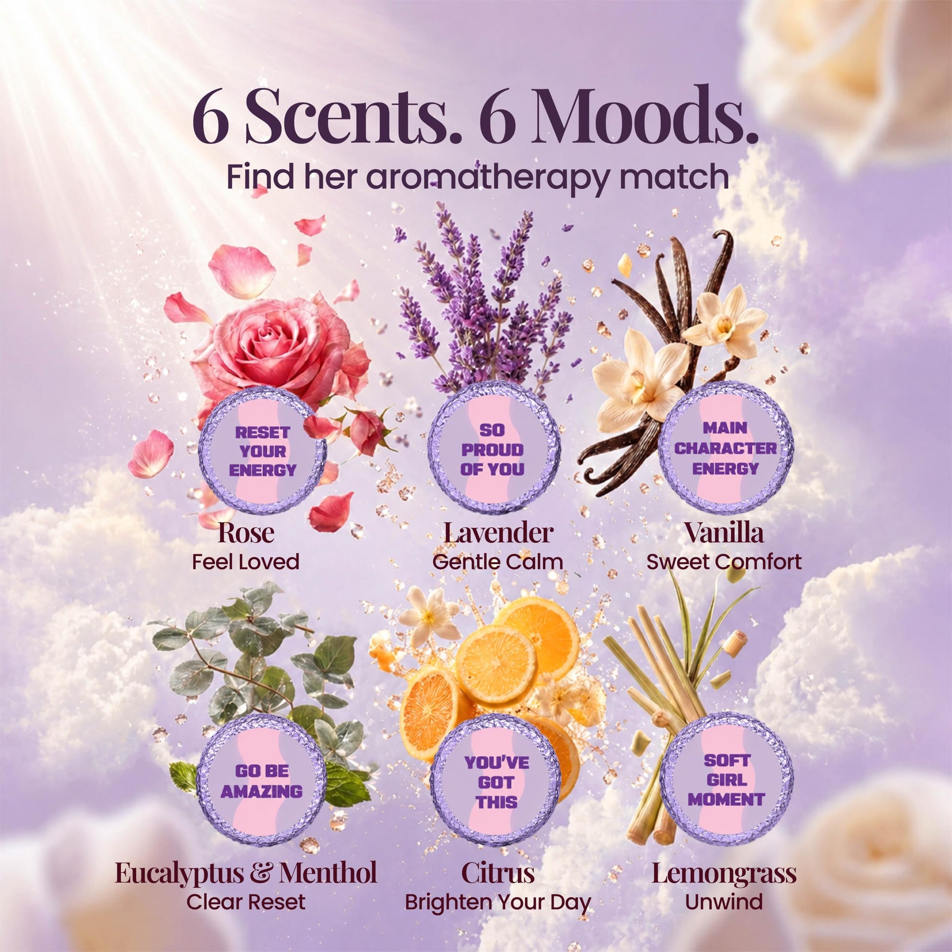 Shower Steamers | Her 5-Minute Soft Reset | Inspire Her Series 6-Pack-3