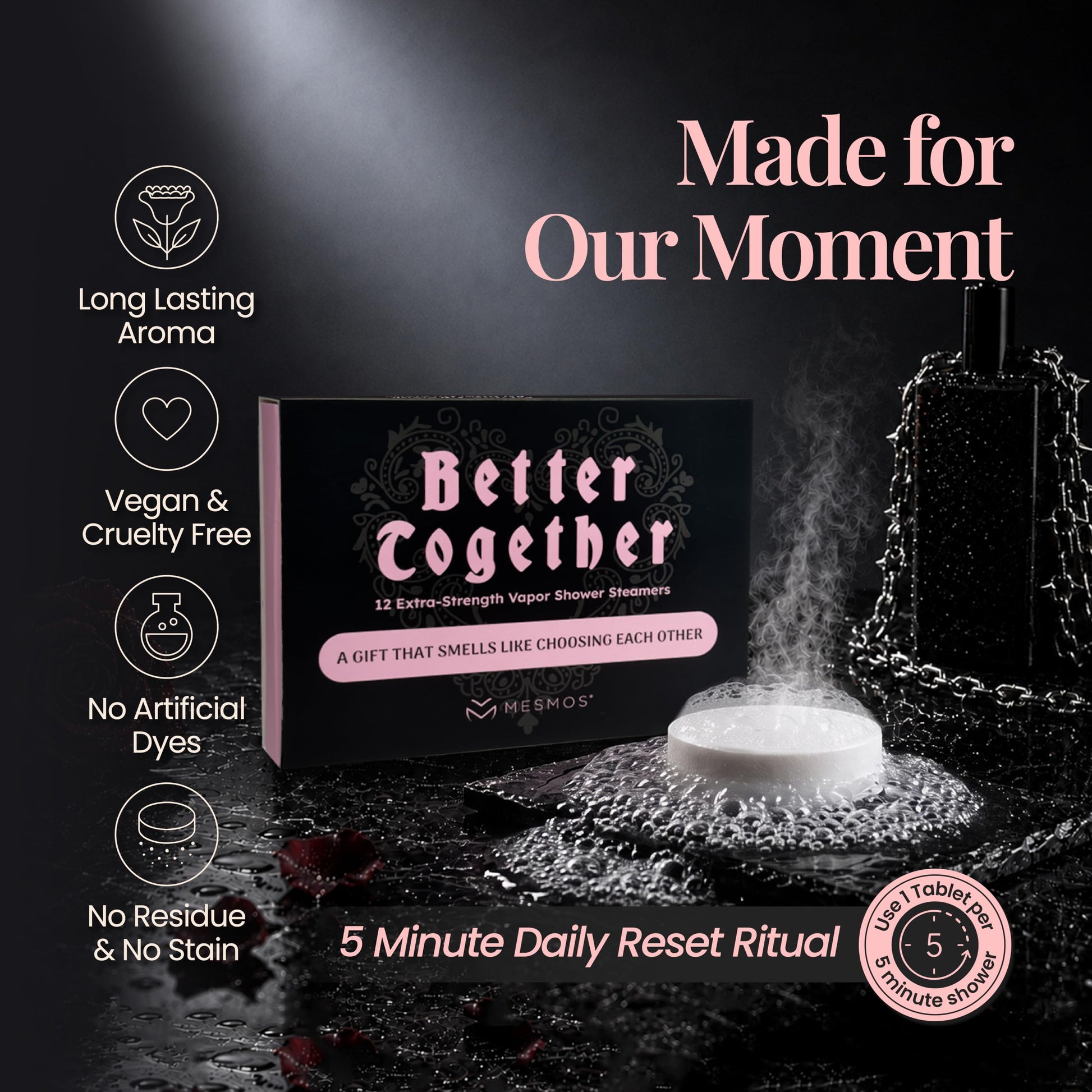 Shower Steamers | Date Night, No Reservations | Couples Series 12-Pack-4