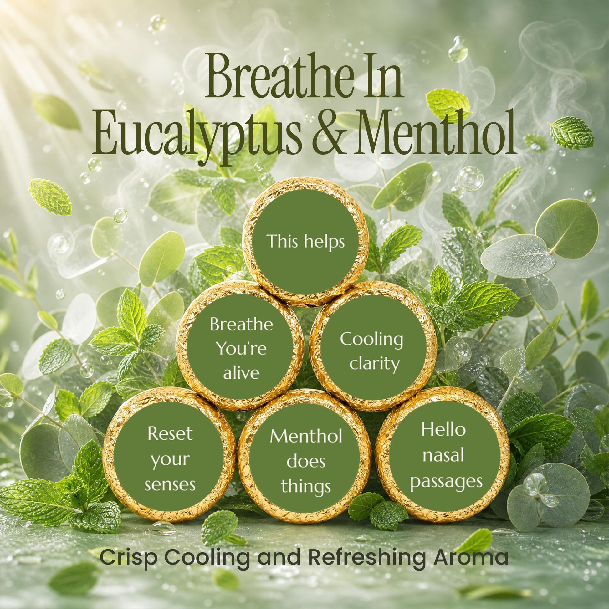 Shower Steamers | Breathe Again | Eucalyptus Menthol 6-Pack-2