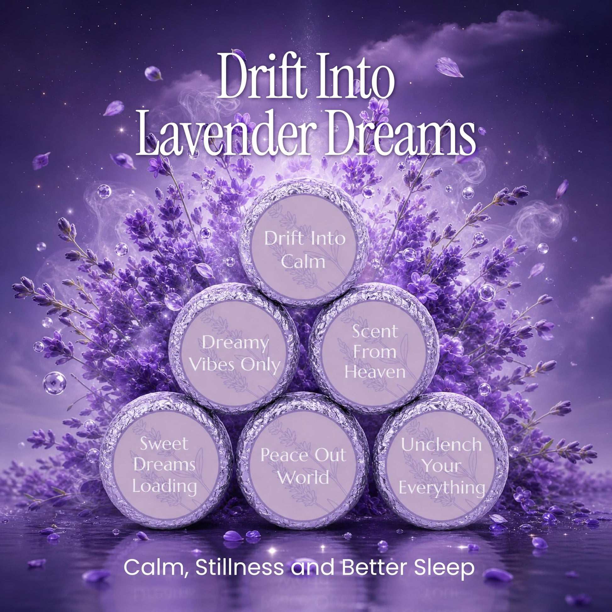 Shower Steamers | Sleep Deeper Tonight | Lavender 6-Pack-2