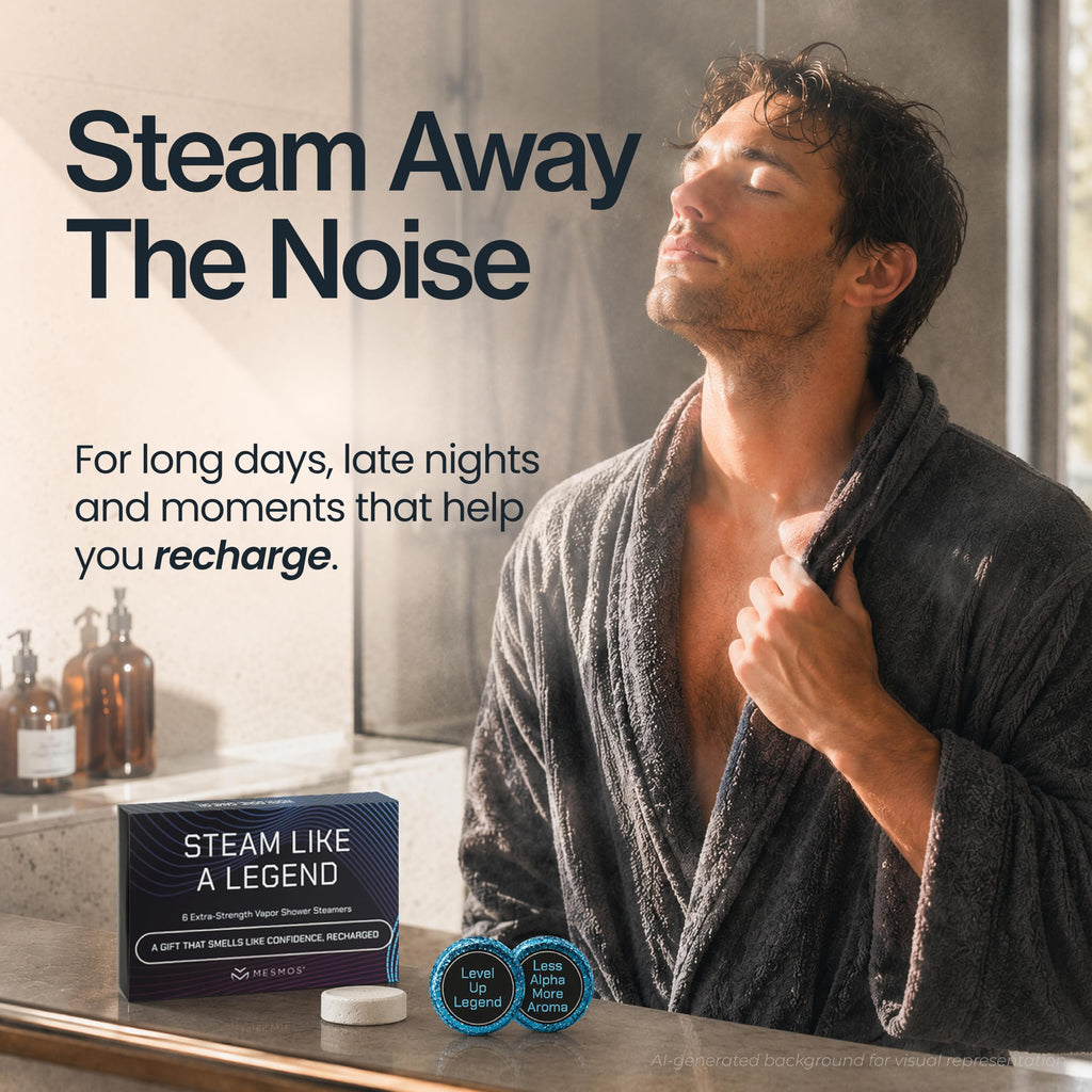 Shower Steamers | Power Down Like a Legend | Men's 6-Pack