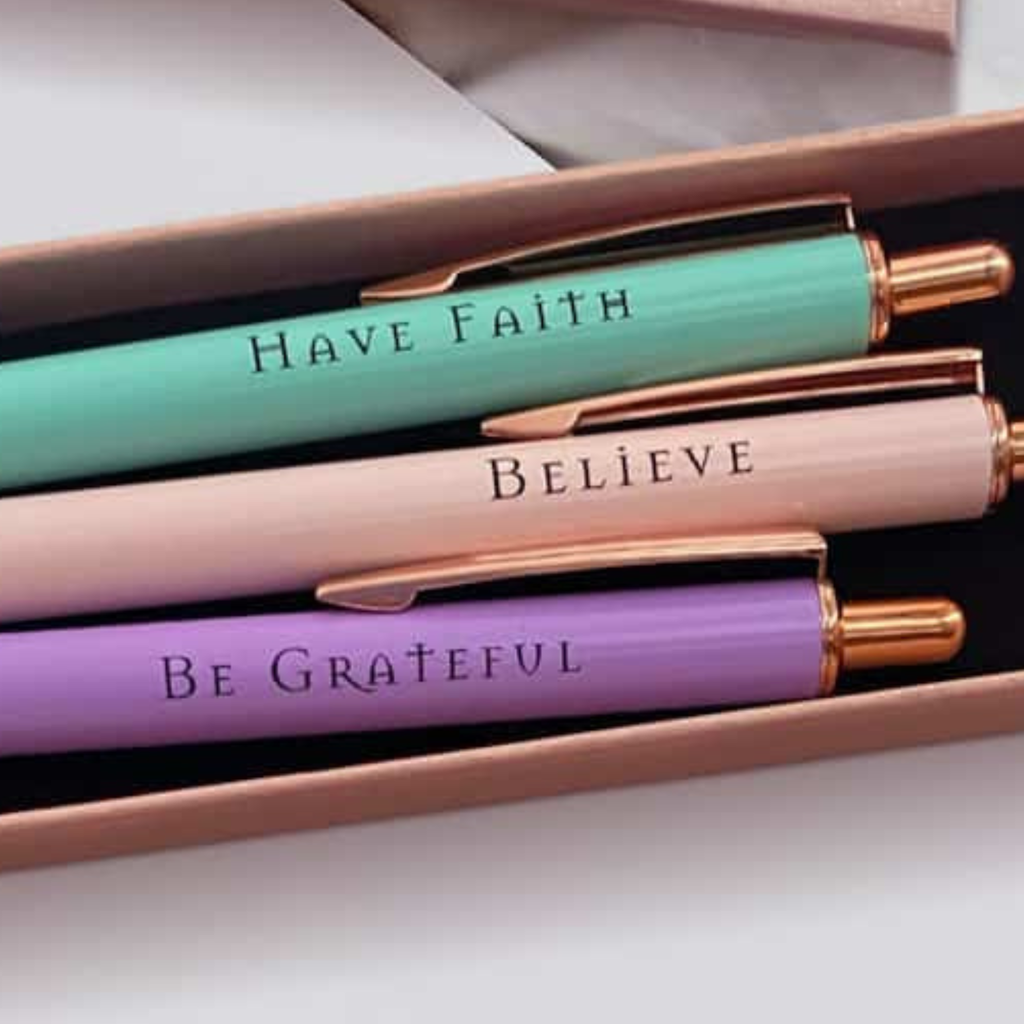 Believe Pens | Inspirational Gift They'll Actually Use | Pastel Series 3-Pcs