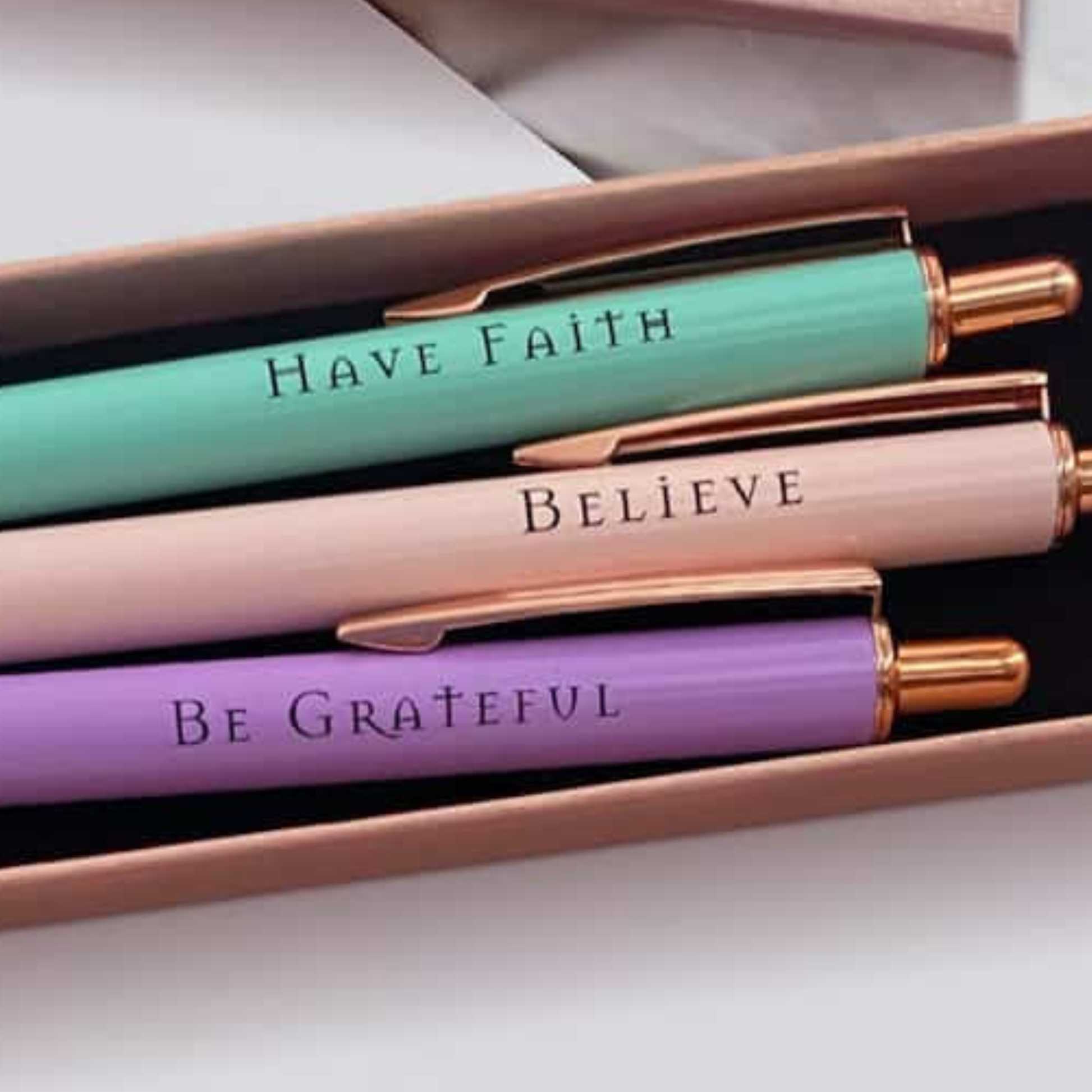 Believe Pens | Inspirational Gift They'll Actually Use | Pastel Series 3-Pcs-2