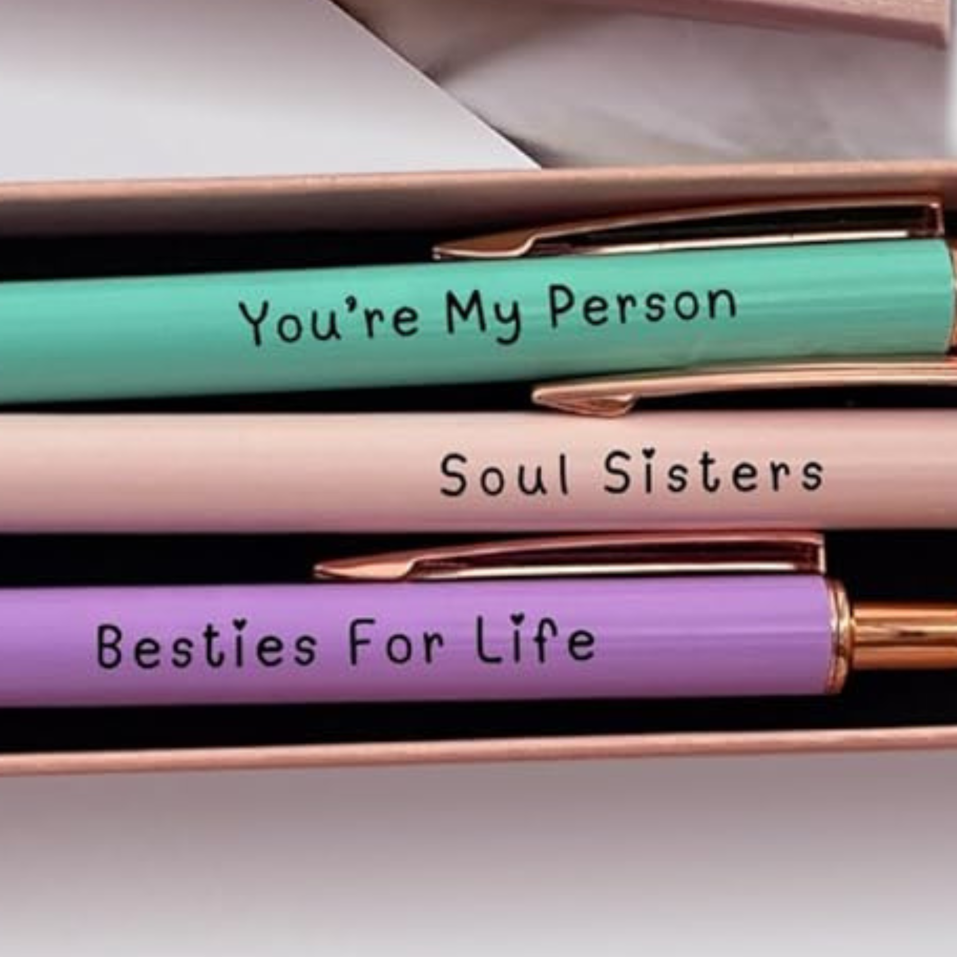 Best Friend Pens | A Gift That Celebrates Your Friendship | Pastel Series 3-Pcs-2