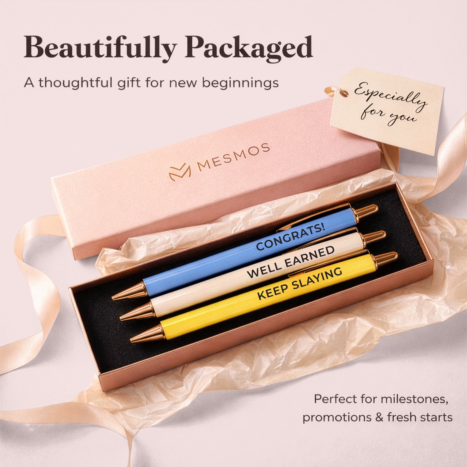 Congrats Pens | A Gift to Celebrate Every Win | Pastel Series 3-Pcs-4