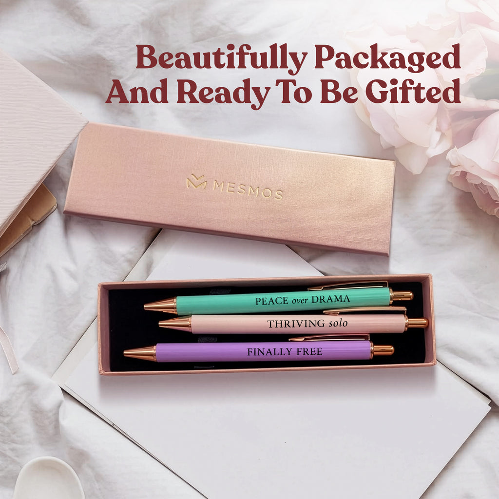 Divorce Pens | A Gift for New Beginnings | Pastel Series 3-Pcs