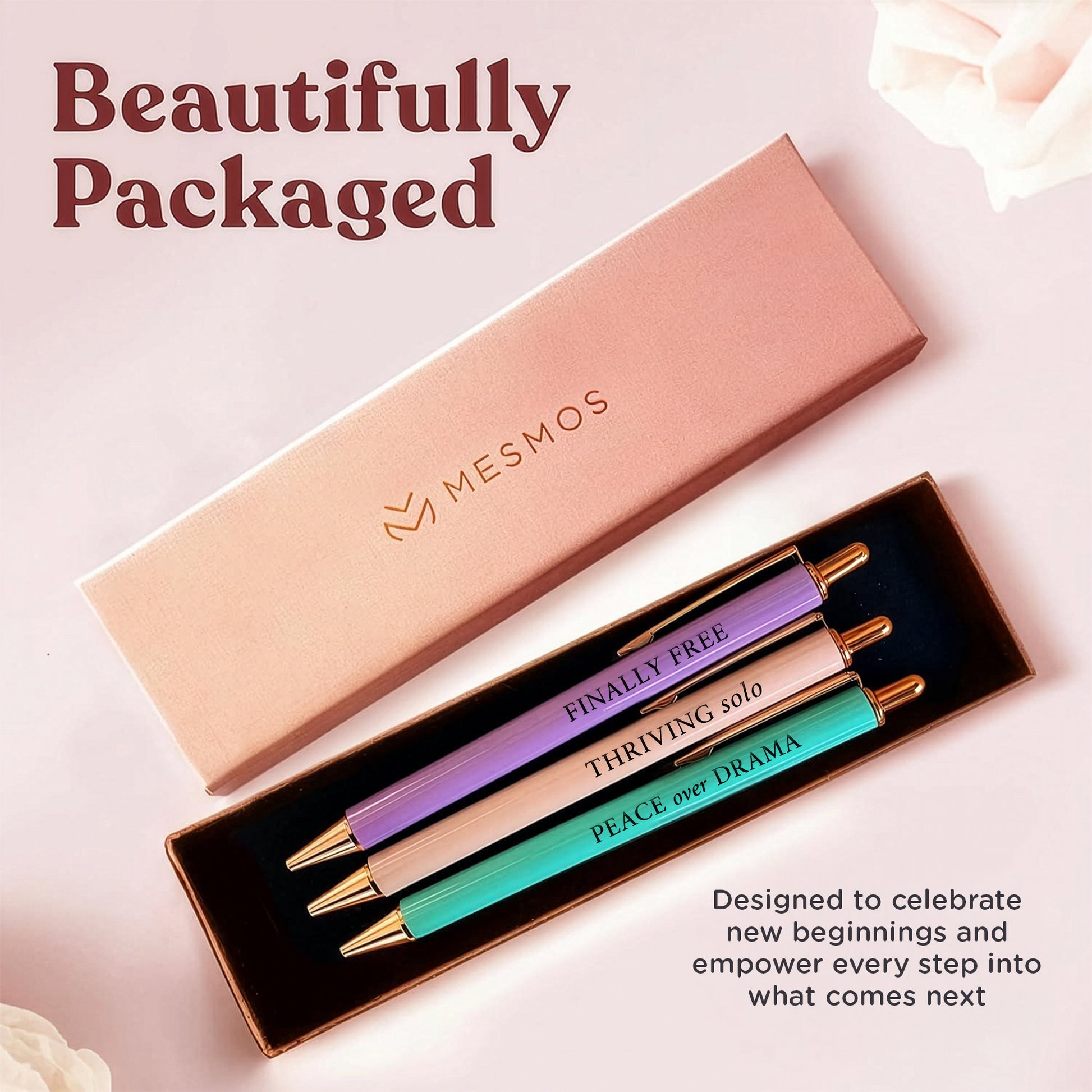 Divorce Pens | A Gift for New Beginnings | Pastel Series 3-Pcs-4