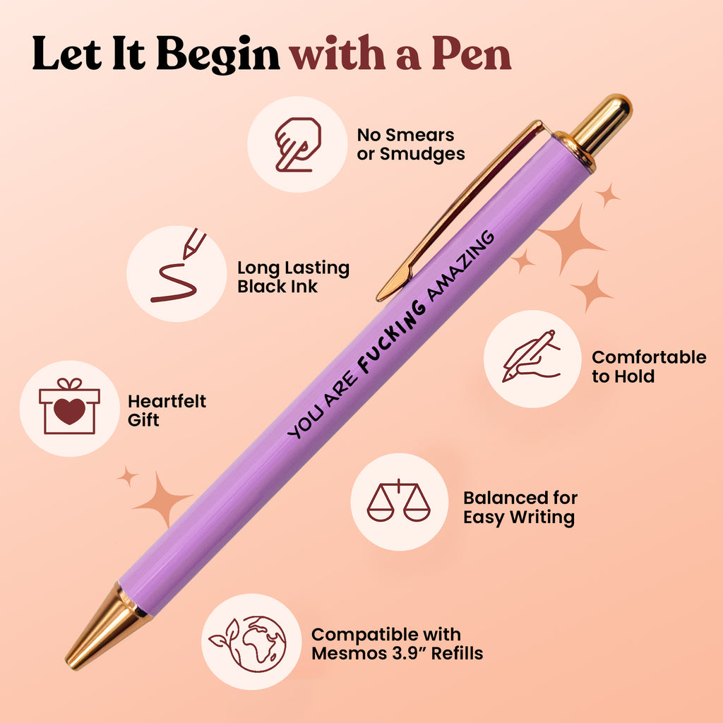 Sweary Pens | The Sassy Gift They'll Actually Use | Pastel Series 3-Pcs