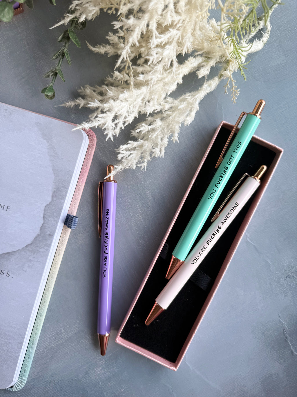 Sweary Pens | The Sassy Gift They'll Actually Use | Pastel Series 3-Pcs