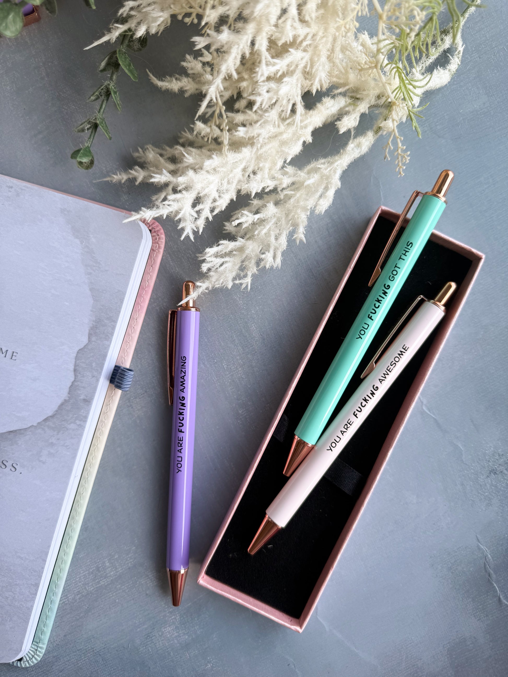 Sweary Pens | The Sassy Gift They'll Actually Use | Pastel Series 3-Pcs-3