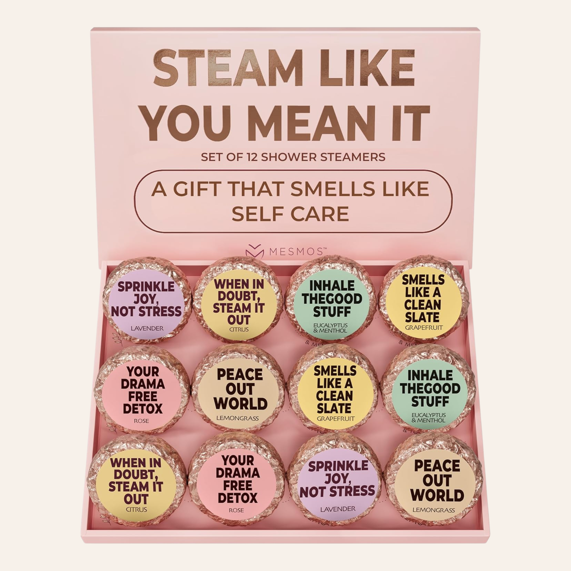 Shower Steamers | 5-Minute Spa Reset | Self-Care Series 12-Pack-1