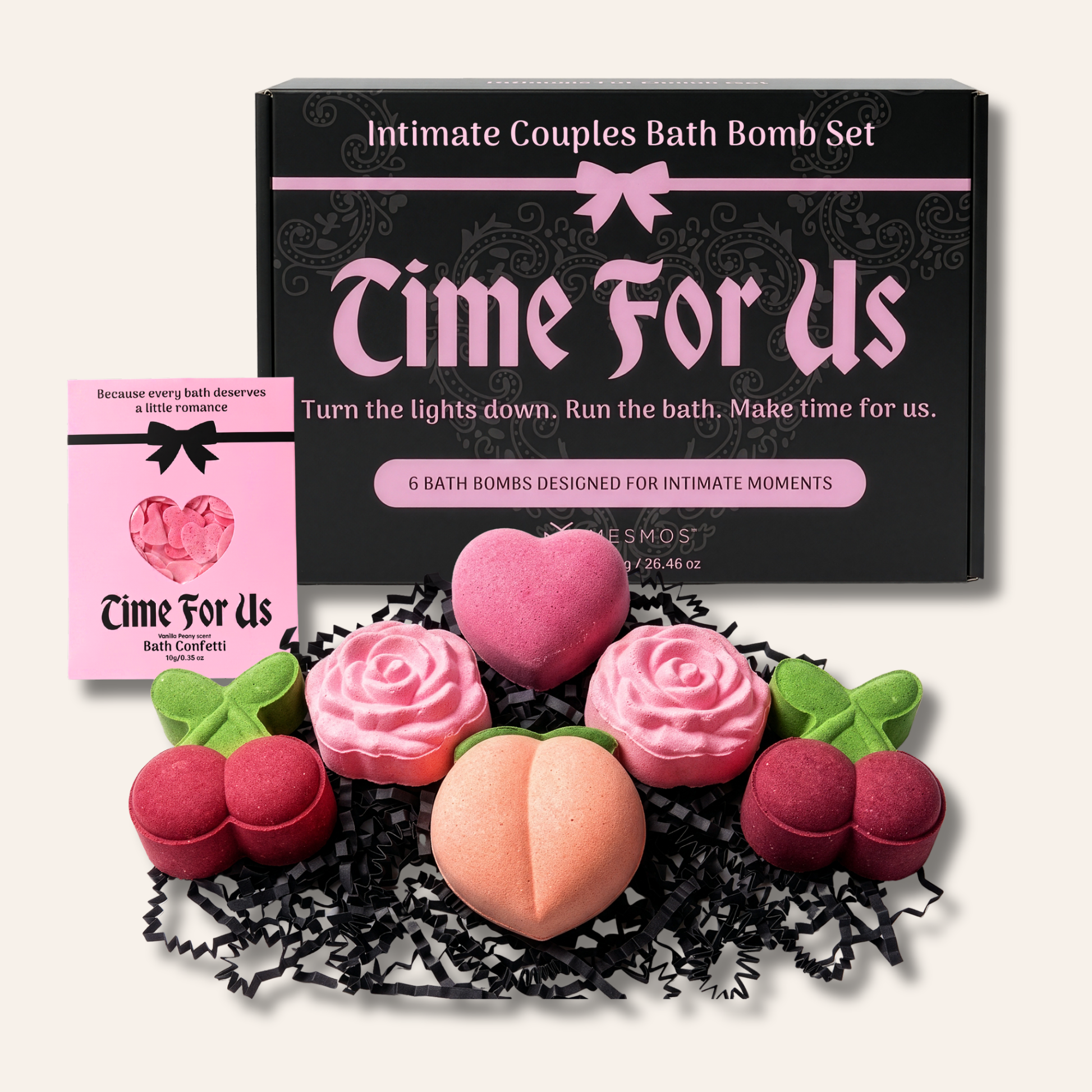 Bath Bombs | Date Night Starts in the Tub | Couples “Time For Us” 6-Piece Set-1