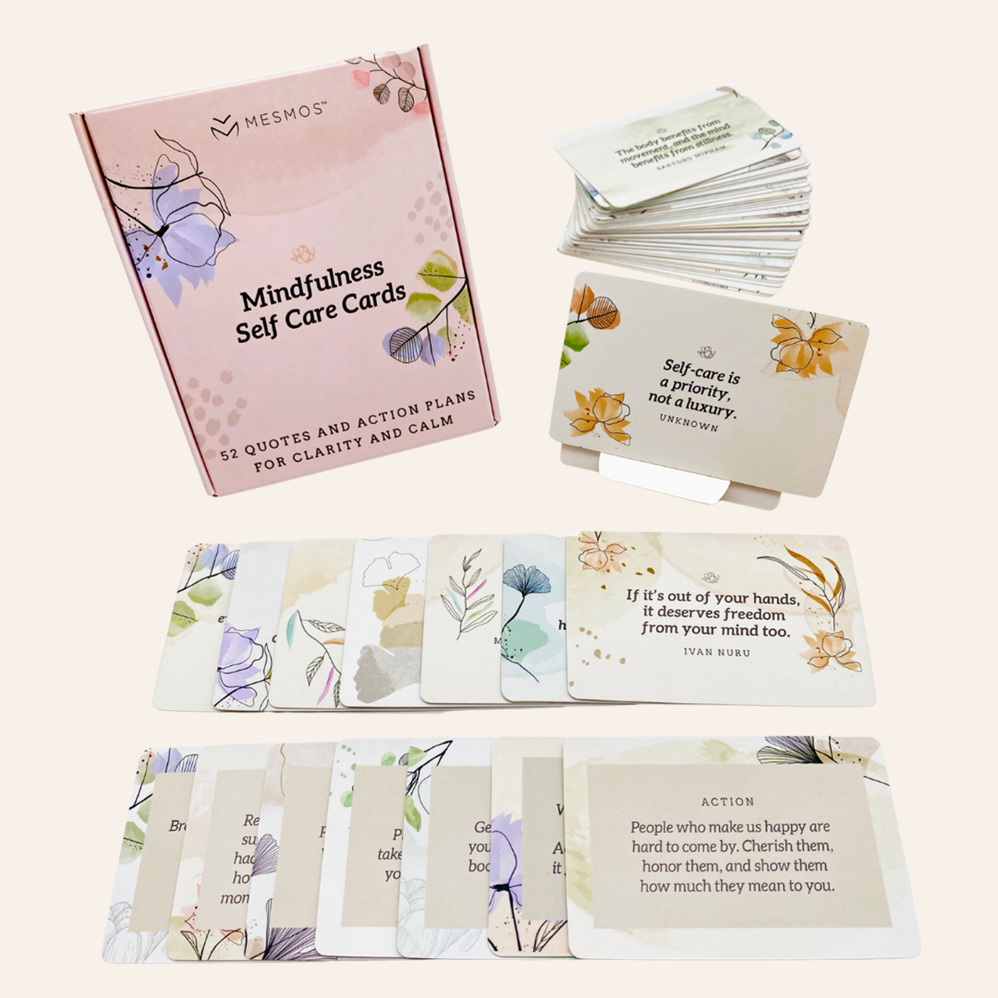 Mindfulness Self-Care Cards | A Daily Reset for your Mind | 52-Card Deck-1