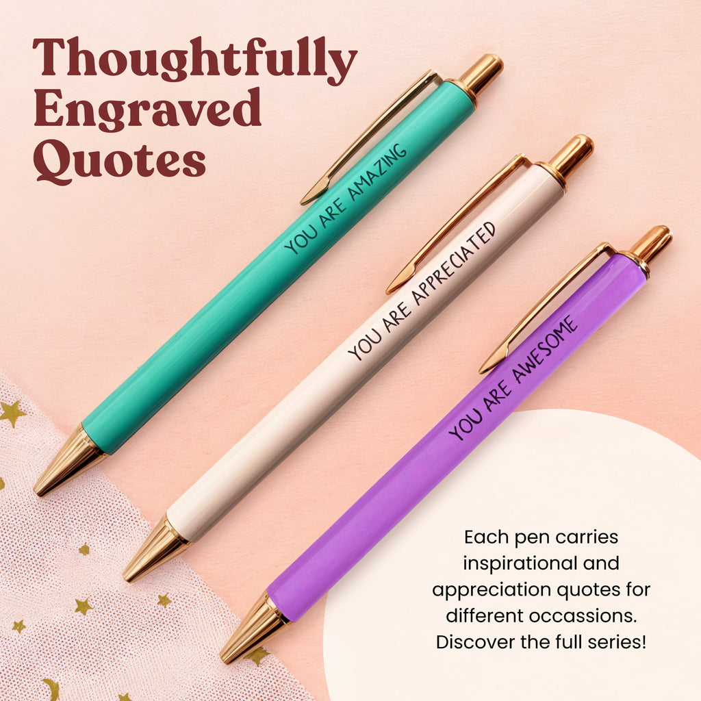 Appreciation Pens | A Thank You Gift They'll Actually Use | Pastel Series 6-Pcs