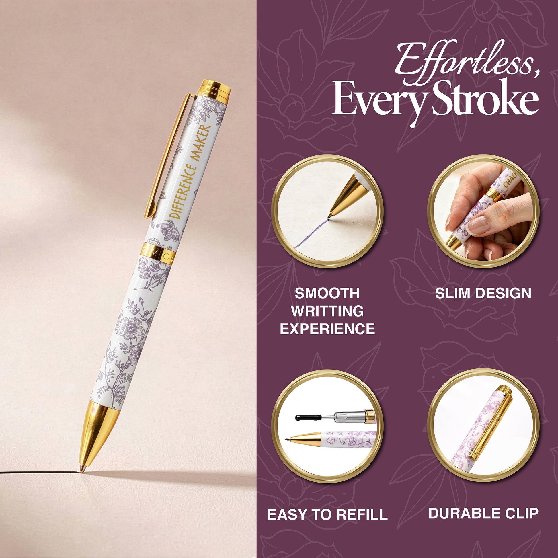 Bloom Collection – Difference Maker | Luxury Pen for Someone Who Inspires Others-7