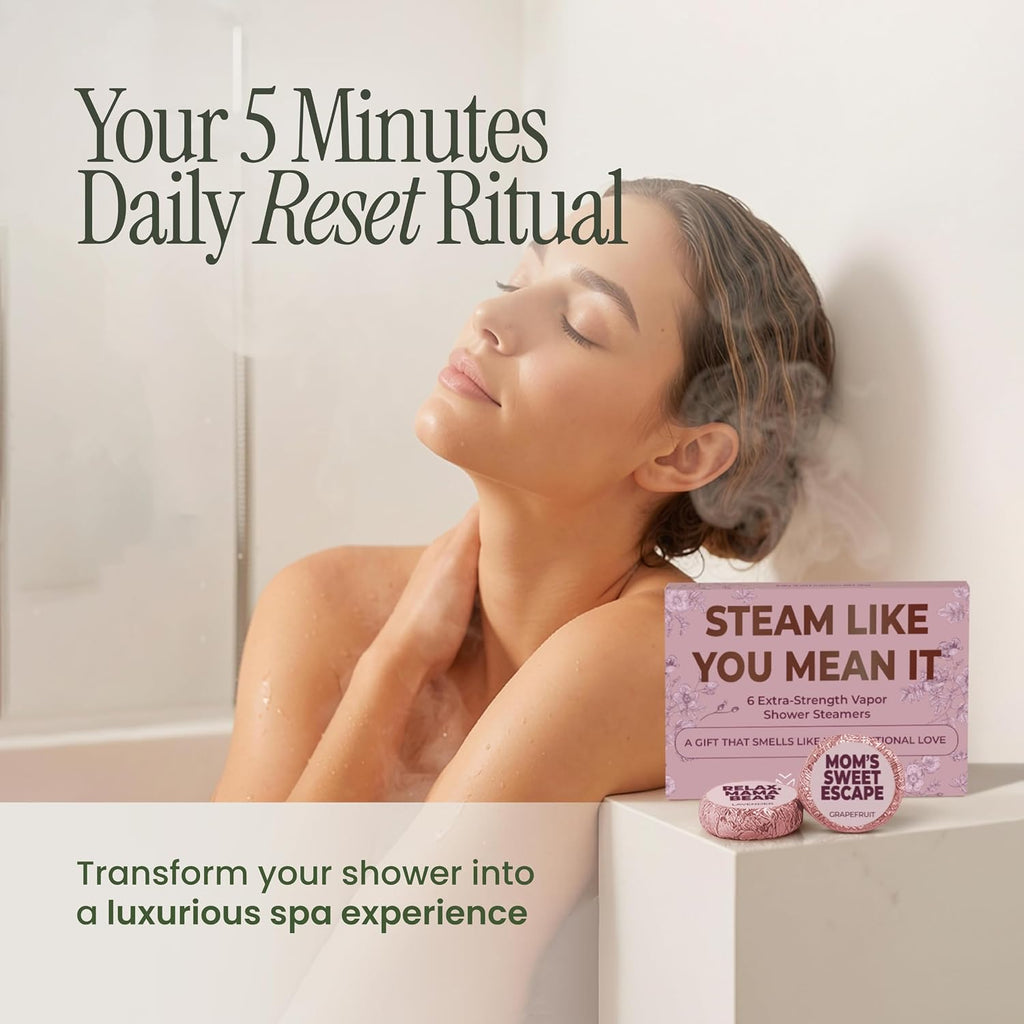 Shower Steamers | Mom’s 5-Minute Reset | Mom Series 6-Pack