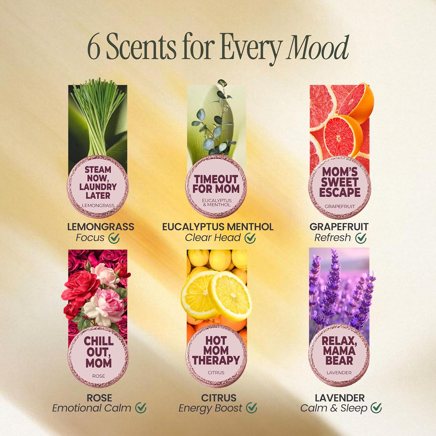 Shower Steamers | Mom’s 5-Minute Reset | Mom Series 6-Pack-