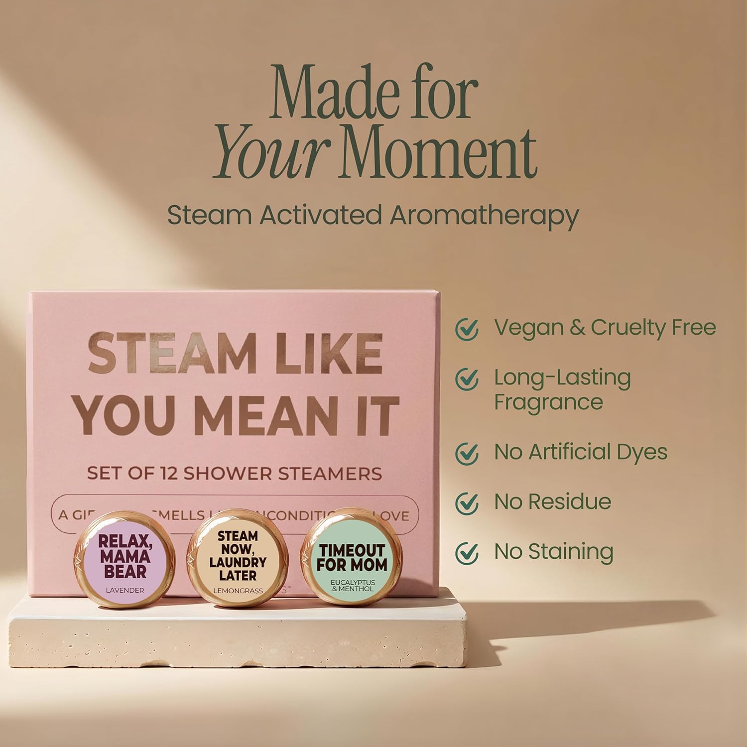 Shower Steamers | Mom's 5-Minute Reset | Mom Series 12-Pack-7