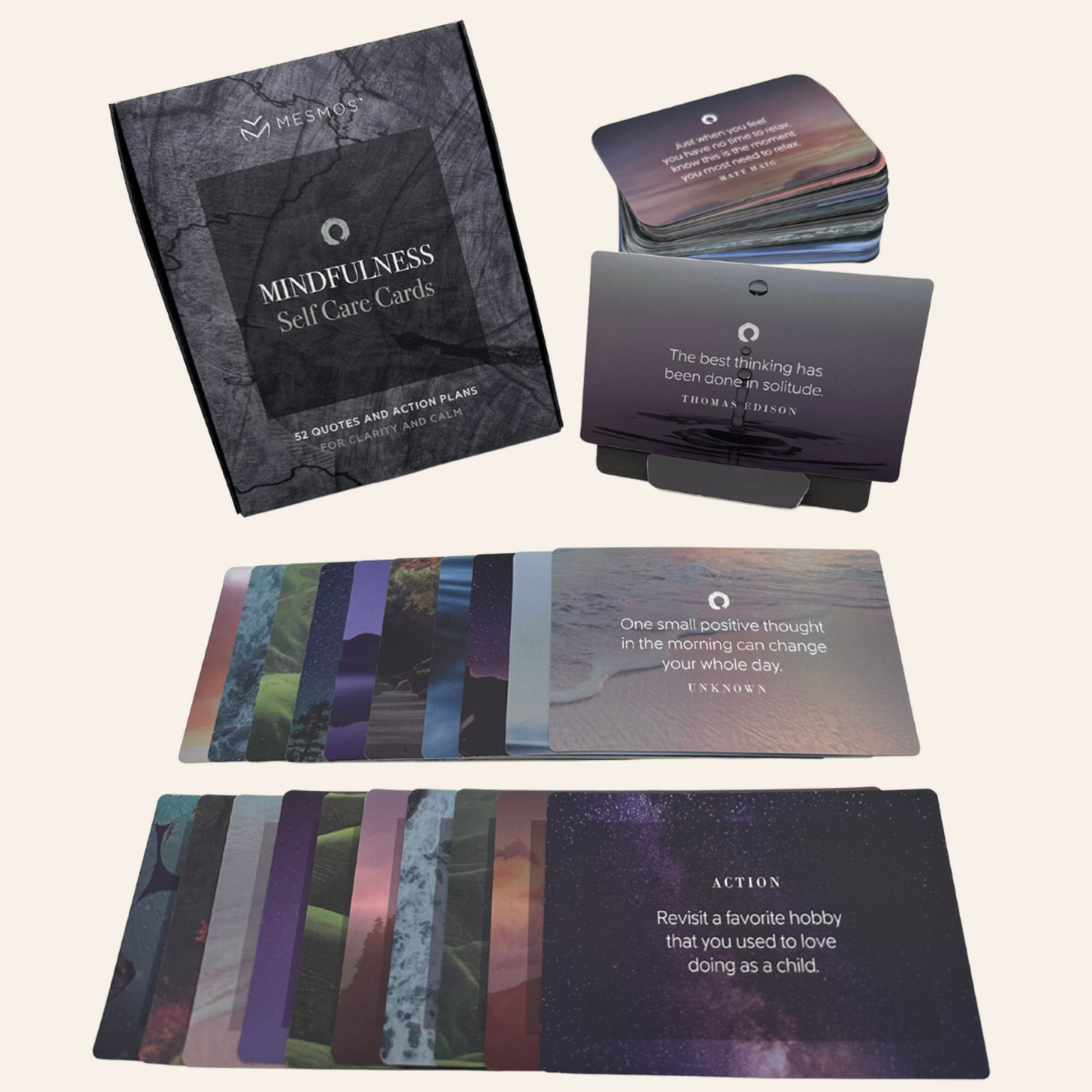 Mindfulness Self-Care Cards | A Daily Moment of Peace | Nature Series (Larger Size)-1