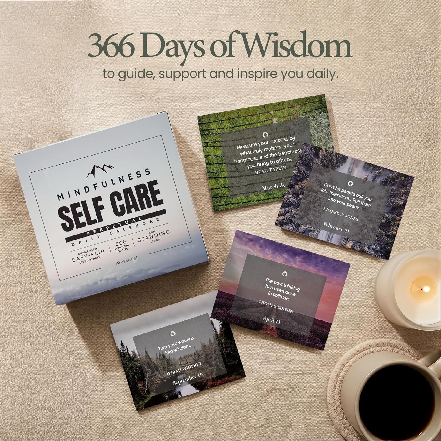 Mindfulness Daily Calendar | 366 Days of Calm & Self-Care | Nature Series-10