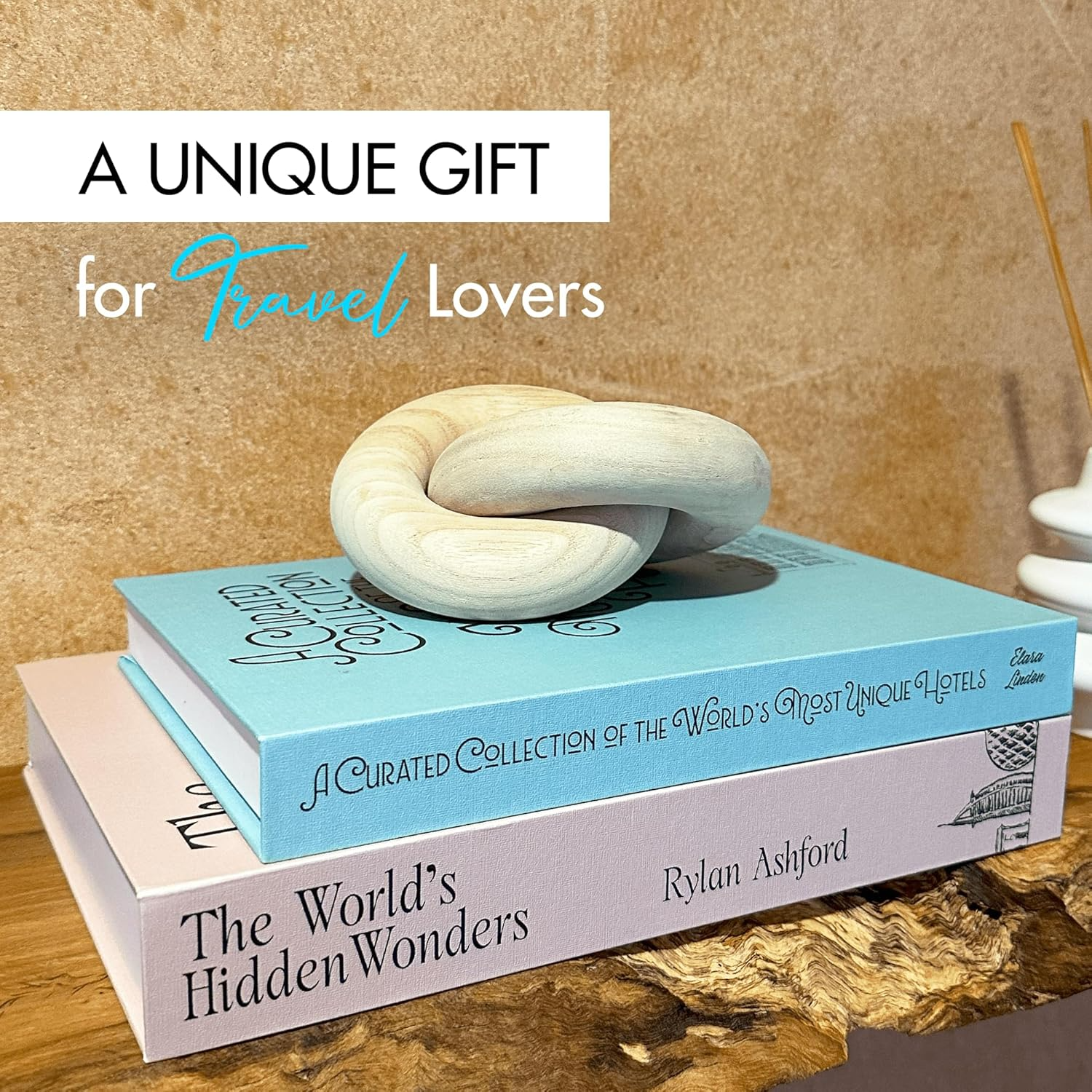 Decorative Books – Travel & Wanderlust (Set of 2) | Hidden Storage Book Décor-6