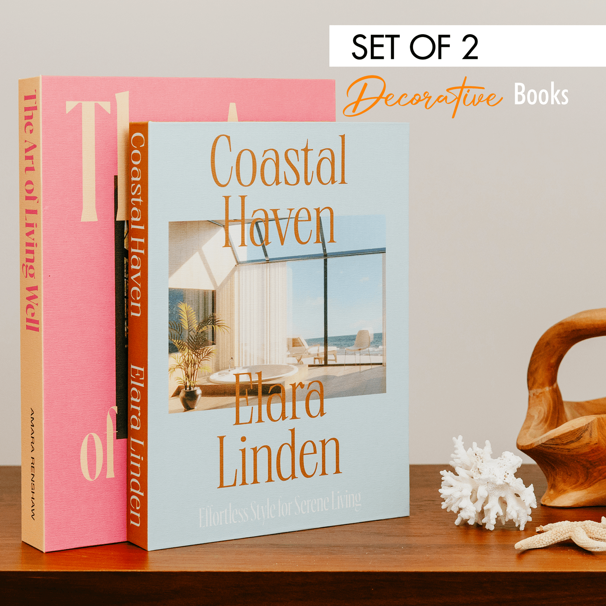 Decorative Books – Home & Living (Set of 2) | Hidden Storage Book Décor-9