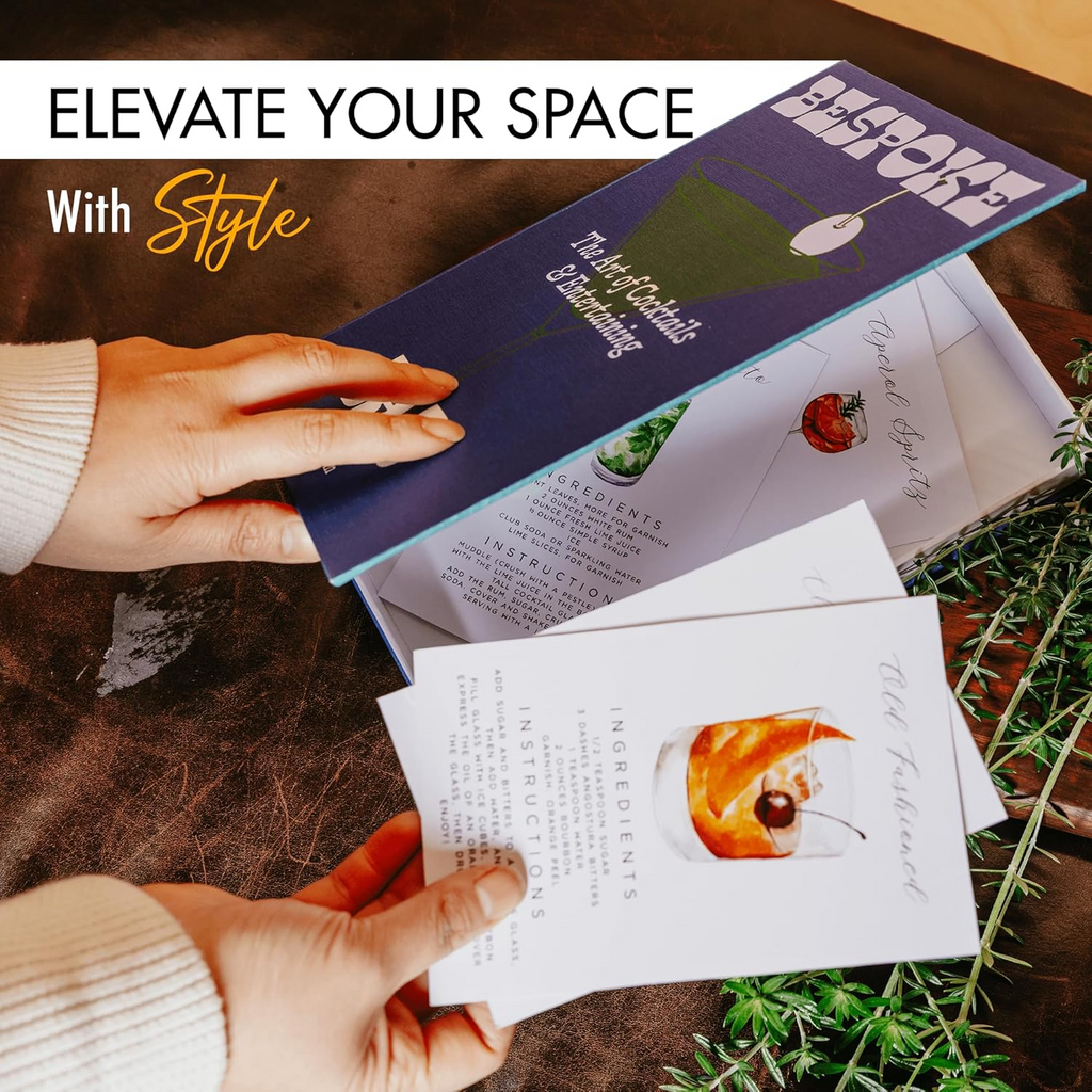 Decorative Books – Cocktail & Coffee (Set of 2) | Hidden Storage Book Décor