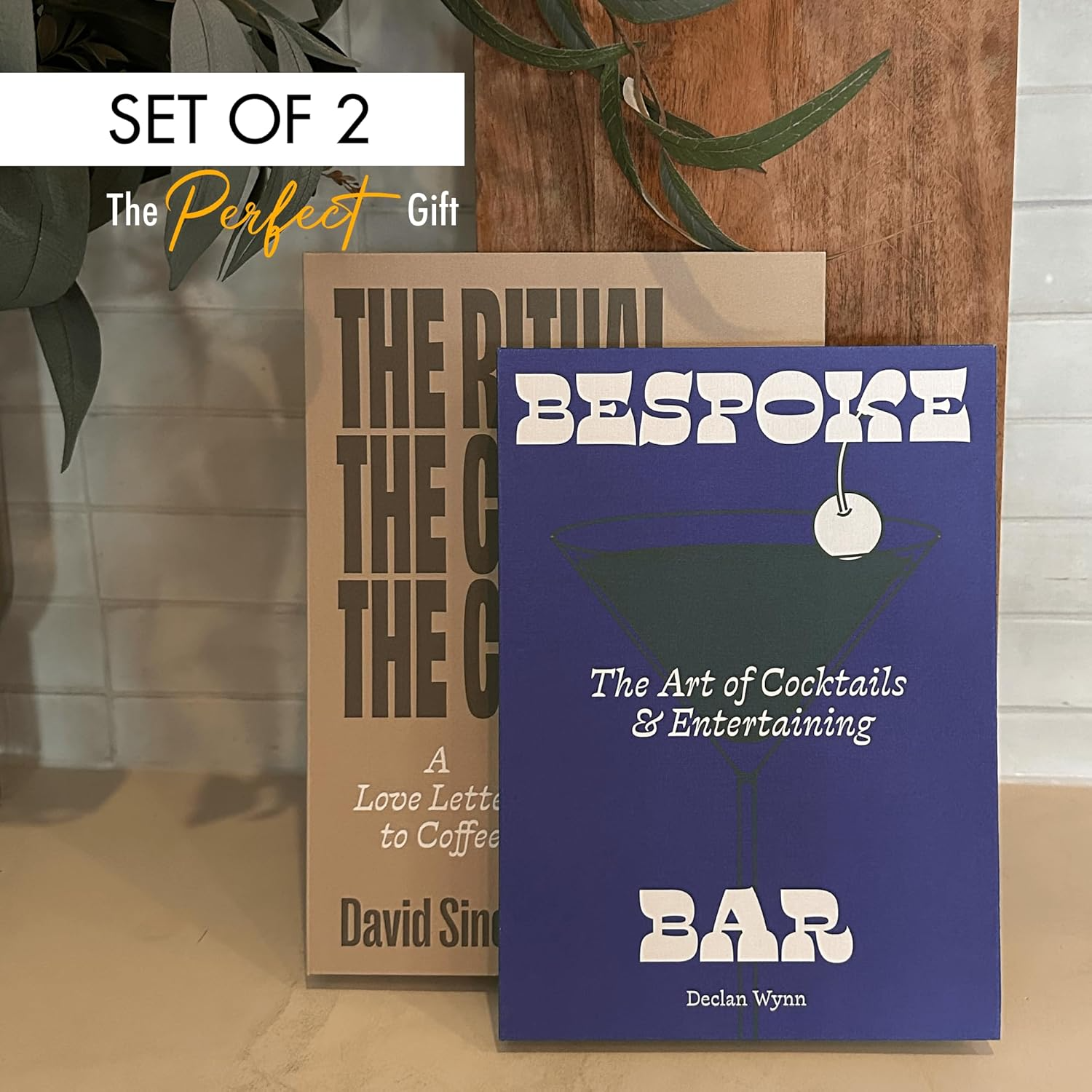 Decorative Books – Cocktail & Coffee (Set of 2) | Hidden Storage Book Décor-7