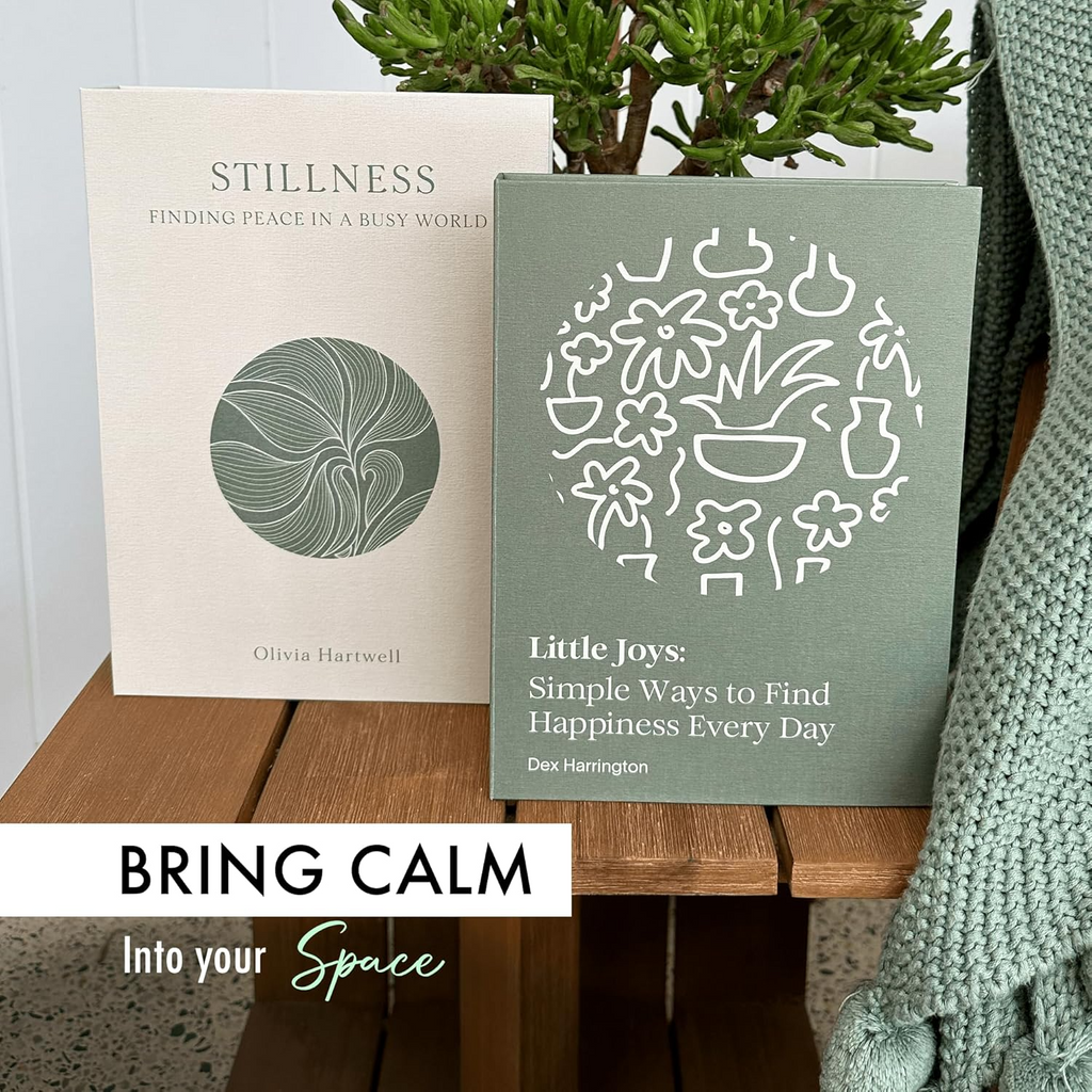 Decorative Books – Mindfulness & Stillness (Set of 2) | Hidden Storage Book Décor