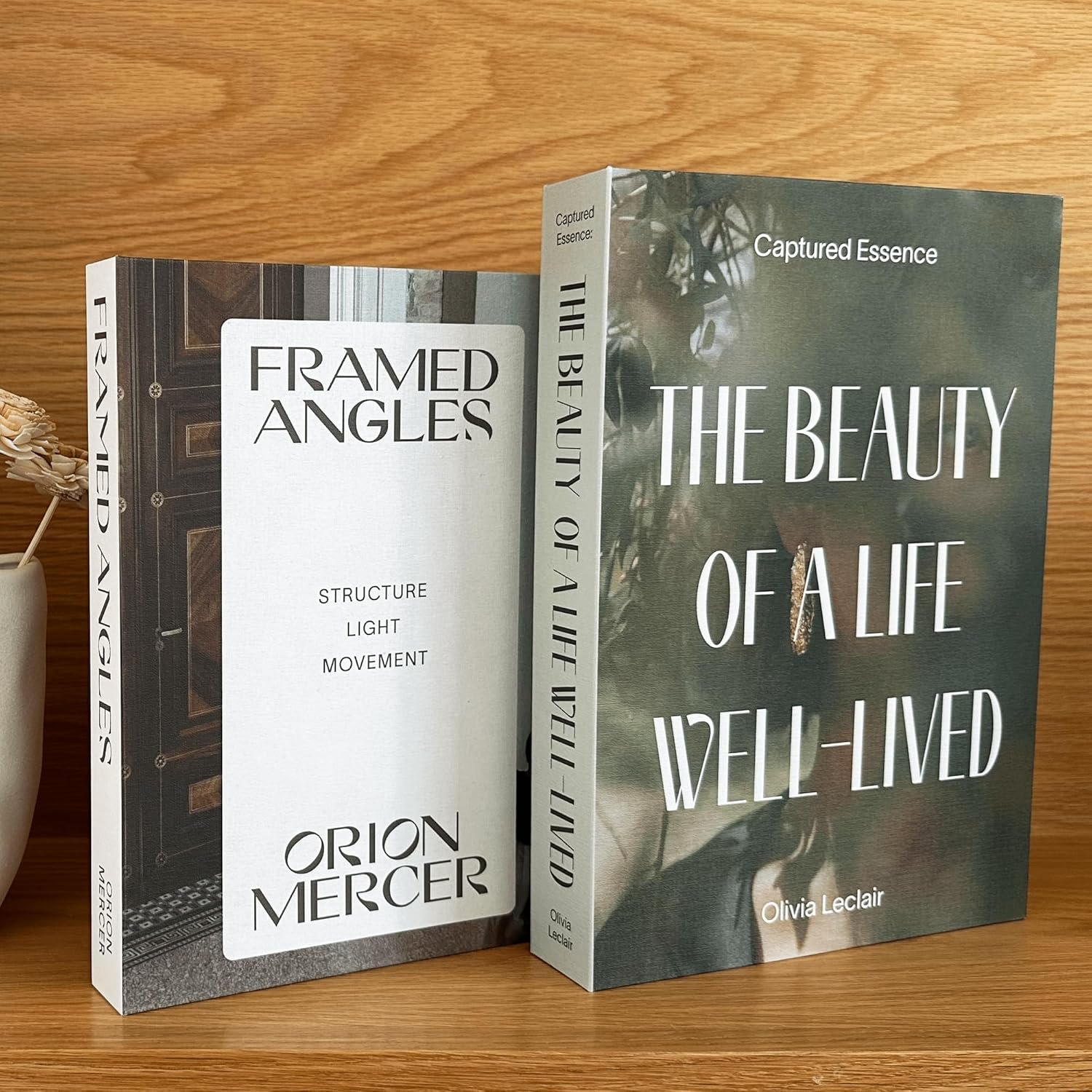 Decorative Books – Photography & Lifestyle (Set of 2) | Hidden Storage Book Décor-1