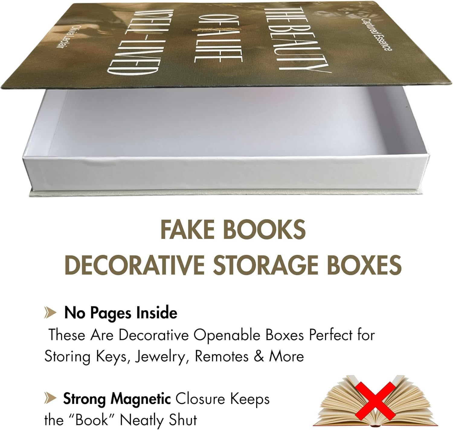 Decorative Books – Photography & Lifestyle (Set of 2) | Hidden Storage Book Décor-6