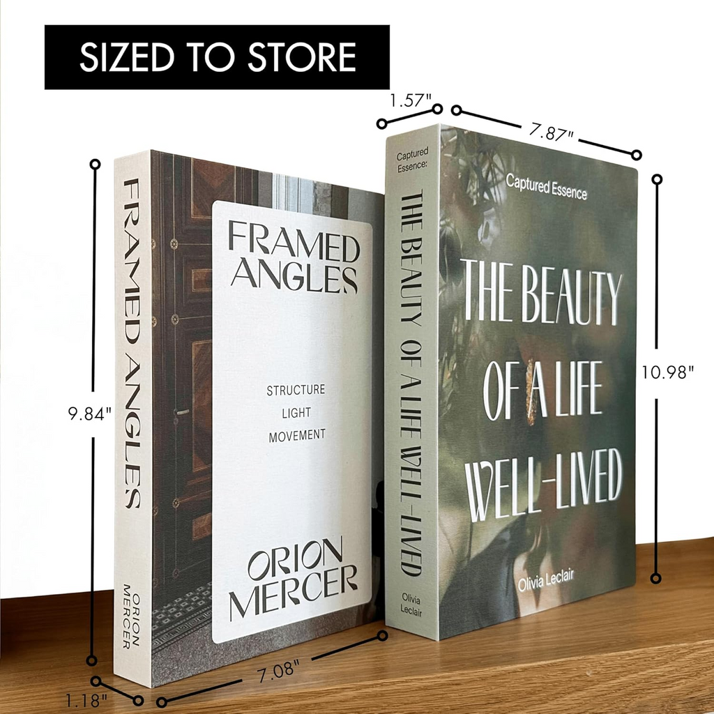 Decorative Books – Photography & Lifestyle (Set of 2) | Hidden Storage Book Décor