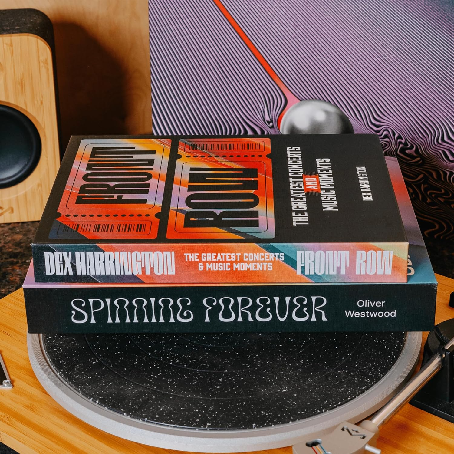 Decorative Books – Music & Pop Culture (Set of 2) | Hidden Storage Book Décor-1