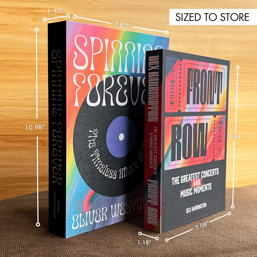 Decorative Books – Music & Pop Culture (Set of 2) | Hidden Storage Book Décor