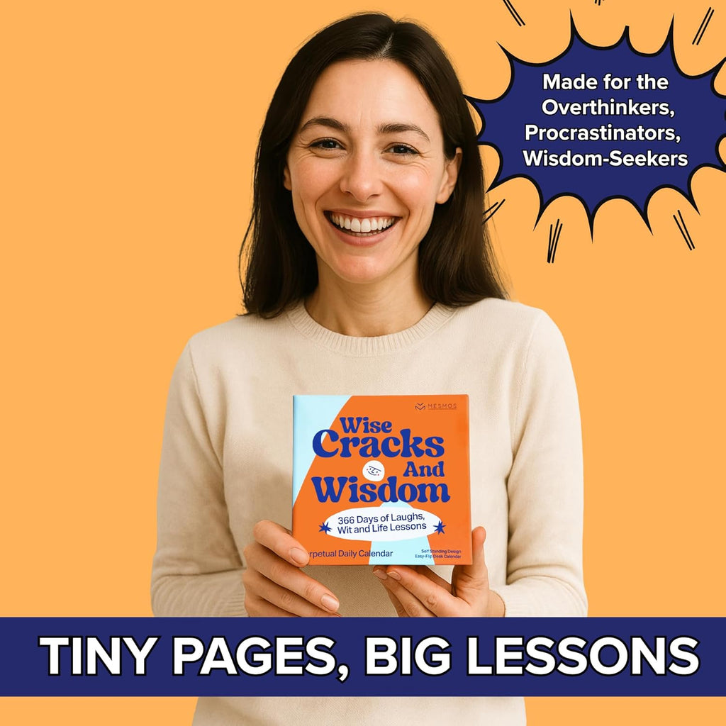 Funny Wisecracks & Wisdom Calendar | 366 Days of Laughs & Life Lessons | Perpetual Daily Calendar
