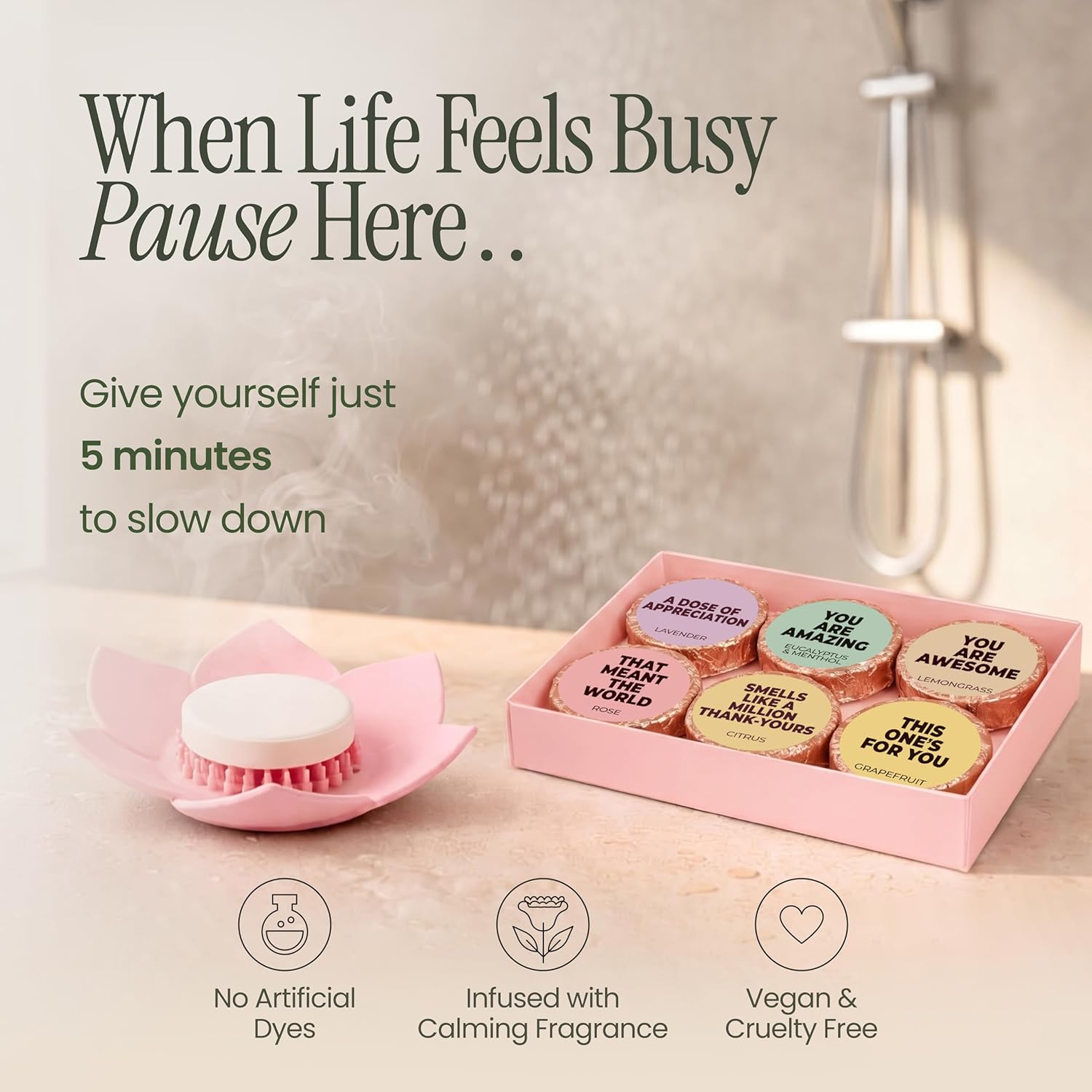 Shower Steamers | A Thank-You They’ll Feel | Thank You Series 6-Pack-